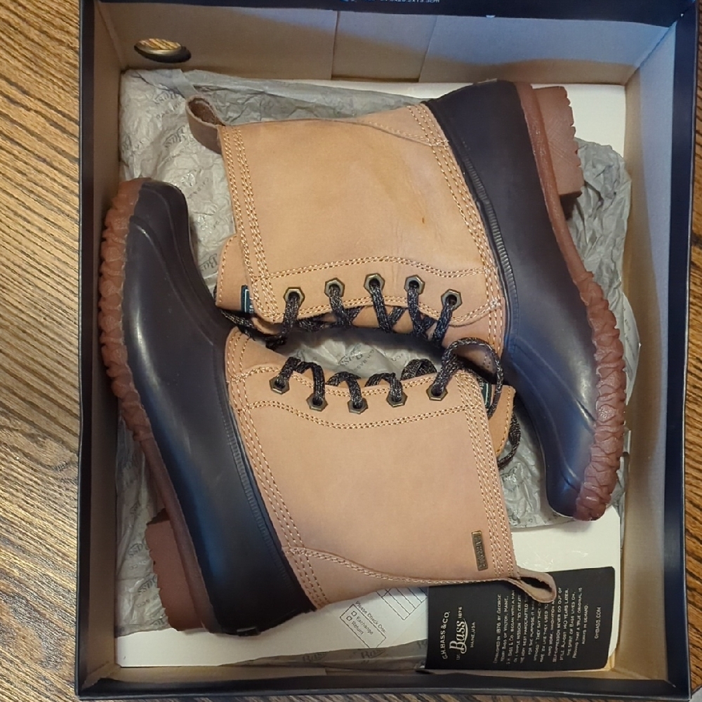 Women's G.H. Bass 'Daisy' Duck Waterproof Tan and Brown Boots